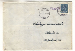 Finlande - Lettre De 1956 - Oblit Griffe Pieni Vaisala  ? - Cachet De Oulu - - Brieven En Documenten