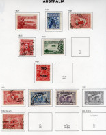 Australia 1927-32 - George V   - 10 Values Used/Obl. Timbres/Stamps - Gebraucht