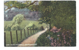 Hampshire     Postcard     Scarce Totton Circle Postmark. View Near Woodmill Southampton Artist Card - Southampton