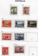 Australia 1932-34 - George V   - 9 Values Used/Obl. Timbres/Stamps - Gebraucht