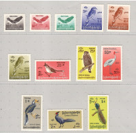 Burma 1968, Bird, Birds, Eagle, Hornbill, Pheasant, Peafowl, Set Of 12v, MNH** - Aigles & Rapaces Diurnes