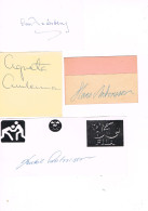 JEUX OLYMPIQUES - AUTOGRAPHES DE MEDAILLES OLYMPIQUES - CONCURRENTS DE SUEDE - - Autógrafos