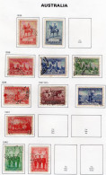 Australia 1935-40 - George V   - 11 Values Used/Obl. Timbres/Stamps - Used Stamps