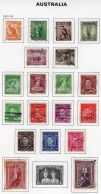 Australia 1937-42 - George VI   - 19 Values Used/Obl. Timbres/Stamps - Gebraucht