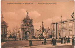 Carte Postale Belgique Bruxelles Exposition De 1910 Entrée De Bruxelles Kermesse  VM72277 - Wereldtentoonstellingen