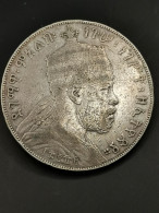 1 BIRR ARGENT 1889 ( 1897 ) MENELIK II ETHIOPIE 418000 EX. / ETHIOPIA SILVER - Ethiopia