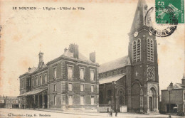FRANCE - La Nouvion - L'Eglise - L'Hôtel De Ville - Carte Postale Ancienne - Other & Unclassified
