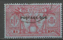 NUEVA HEBRIDES TAXE IMPUESTOS YVERT NUM. 10 USADO - Postage Due