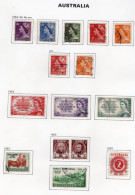 Australia 1953-56 - Elizabeth II   - 15 Values Used/Obl. Timbres/Stamps - Usados