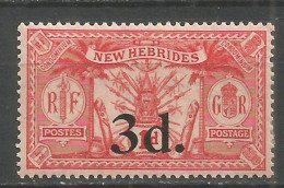 NUEVA HEBRIDES YVERT NUM. 78 * NUEVO CON FIJASELLOS - Unused Stamps
