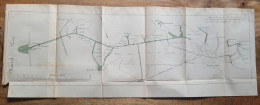 Kaart / Staatsblad 1892 - Betreffende Noordzeekanaal - O.a. Gem IJmuiden - Beverwijk - Zaandam - Halfweg - Cartes Topographiques