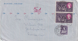 Airmail  Mombasa Kenya - Gerlafingen        1963 - Kenya, Uganda & Tanganyika