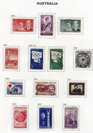 Australia 1954-55 - Elizabeth II   - 13 Values Used/Obl. Timbres/Stamps - Used Stamps