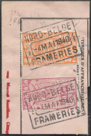 TR141+TR159 Oblit. Nord-belge Frameries Le 4 MAI 1940 (Alb Vert Lot 13) - Documents & Fragments