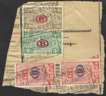 TR213+TR223+TR231 Oblit. Nord-belge Frameries Le 17 Jan 1941  (Alb Vert Lot 17) - Documentos & Fragmentos