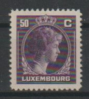 Luxemburg Y/T 341 * MH - 1944 Charlotte Rechtsprofil