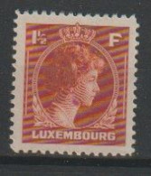 Luxemburg Y/T 347 * MH - 1944 Charlotte Rechtsprofil