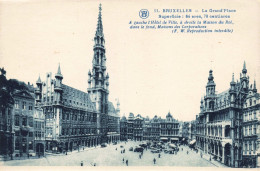 [-10%] BELGIQUE - Bruxelles - La GrandPlace - Carte Postale Ancienne - Institutions Internationales