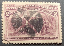 US 1893 2c Columbian (Scott 231) ~XF-SUP 95 Used Gem With Ideal Cancel & Very Well Centered Jumbo Margins (USA PSE - Usati