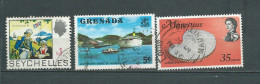 Seychelles   - Yvert N° 261 Oblitéré Je Joins 2 Timbres  Grenada Et Maurice   Ae 234 03 - Seychelles (...-1976)