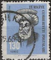 TURKEY 1966 Cultural Celebrities - 130k. Naima FU - Oblitérés