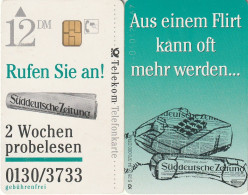 ALEMANIA. S 28/94.2. Süddeutsche Zeitung 2 - Telefon. 5406. 1994-05. (596) - S-Series : Tills With Third Part Ads