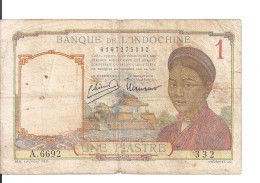 INDOCHINE 1 PIASTRE 1949 VF P 54 - Indochine