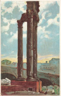 ARTS - Peintures Et Tableaux - Ruines D'un Temple - Carte Postale Ancienne - Paintings