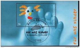 Bund Block 60 Für Uns Kinder Gestempelt Used ETST Berlin 3 Stück / Items) - 2001-2010