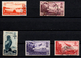 1938 - Italia Regno - Colonie - Africa Orientale Italiana PA 3 + PA 5/PA 6 + PA 8 + PA 10 Pittorica   ---- - Italian Eastern Africa