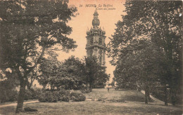 BELGIQUE - Mons - Le Beffroi - Coin Du Jardin - Carte Postale Ancienne - Mons