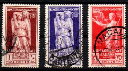 1938 - Italia Regno - Colonie - Africa Orientale Italiana 21 + 24/25 Bimillenario Di Augusto   ---- - Afrique Orientale Italienne