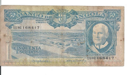 ANGOLA 50 ESCUDOS 1962 VG+ P 93 - Angola