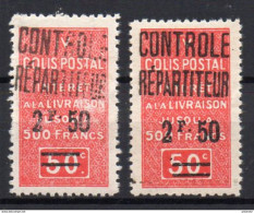 France-Algérie Colis Postal  YT 26  Maury 34b Variété Point Après "F" Plus Haut Neuf** - Paketmarken