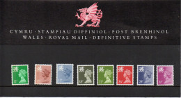 GB GREAT BRITAIN 1987 WALES REGIONAL DEFINITIVE ISSUE MACHINS PRESENTATION PACK No 11 +ALL INSERTS DRAGON - Presentation Packs