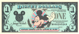 U.S.A.  NLP  1   DOLLAR 1990 DISNEY  / MICKEY  UNC. - Altri & Non Classificati