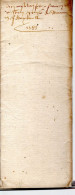 Document Manuscrit Daté De 1599 - Manuscrits