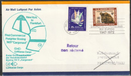 BRD Flugpost /Erstflug Boeing 747F Cargonaut New York UNO - Frankfurt 19.4.1972 Ankunftstempel 20.4.72 (FP 192) - Premiers Vols