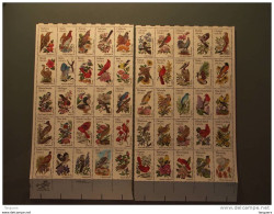 USA Etats-Unis D'Amerique United States 1982 Birds Vogels Oiseaux 2 X 25  Yv  1382-1431 MNH ** - Ganze Bögen