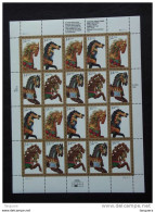 USA Etats-Unis D'Amerique United States 1995 Carousel Horses Sheet Sc # 2976-2979  Yv  2386-2389  MNH ** - Sheets