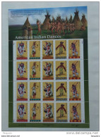 USA Etats-Unis D'Amerique United States 1996 Indian Dances Danses Indiennes Sheet Yv 2517-2521 MNH ** - Feuilles Complètes