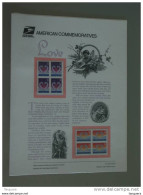 USA Etats-Unis United States American Commemoratives Panel 1997 N° 506 Love Swans  Cupido - Souvenirs & Special Cards