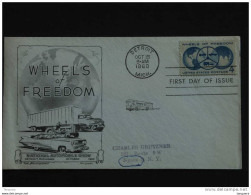 USA Etats-Unie United States 1960 Oct 15 FDC Exposition Automobile A Détroit Automotive Industry Yv 699 Sc 1162 - 1951-1960