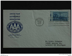 USA Etats-Unie United States 1952 Mar 4 FDC American Automobile Association Protection Yv 558 Sc 1007 - 1951-1960