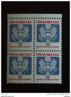 USA Etats-Unis United States 1995 Timbres De Service 4x Official  Yv 123  MNH ** - Dienstzegels