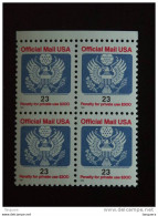 USA Etats-Unis United States 1995 Timbres De Service 4x Official  Yv 123  MNH ** - Dienstmarken