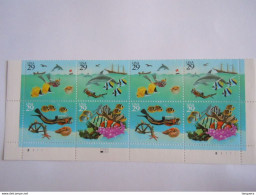 USA Etats-Unis D'Amerique United States 1994 Wonders Of The Seas Poissons Coraux 2 X Yv 2283-2286 MNH ** - Plaatnummers