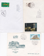 ÄGYPTEN - EGYPT - EGYPTIAN - EGITTO - ÄGYPTOLOGIE  -  3  BRIEFE  FDC - Storia Postale