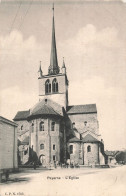 Suisse Payerne église CPA Cachet 1908 - Payerne