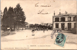 S14648 Cpa 61 Briouze - La Gare Et Les Buvettes - Briouze